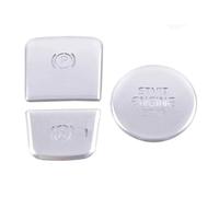 Interruptor freno estacionamiento Para Volvo XC40 2018 2019 2020 2021 Freno Mano Electrónico P Interruptor Estacionamiento Botón Arranque Protector Cubierta Decorativa(Plata)