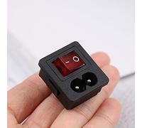 Interruptor Fusible Enchufe Rojo Rocer F Toma de corriente entrada