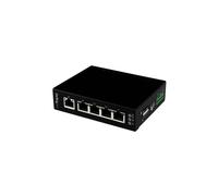Interruptor Gigabit Ethernet - STARTECH - IES51000 - 5 puertos - Montaje en pared / carril DIN - IP30