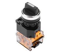 Interruptor giratorio, 3 posiciones 2NO Interruptor selector de selección mantenido Interruptor giratorio LA38-20X3 para relés y circuitos eléctricos Remoting