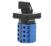 Interruptor giratorio 660 V 20 A interruptor de leva 3 posiciones 4 polos 16 conexiones para instalaciones industriales, control de motor, transmisión de señal
