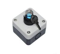 Interruptor giratorio con llave, 10 A, resistente al agua IP65, interruptor de leva de 2 niveles para armarios industriales, 22 mm (A)