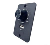 Interruptor Giratorio con para puerto USB para RV Interruptor | Tecnología para pwm para suave, para ajuste 0-, para ideal tiras LED, para compacto, instalación fácil