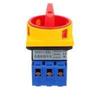 Interruptor Giratorio de 3 Polos SFD11-63A 63A 660V | Carcasa de PC, Contactos de Aleación de Plata y Cobre, Montaje Placa y Tornillos