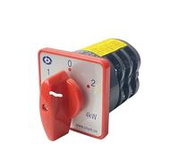 Interruptor giratorio de 3 posiciones, 20 A, 4 kW, 3 polos, 12 terminales, conversión de contacto de plata, selector de levas HZ5-20/4 M05