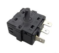 Interruptor giratorio de control de temperatura del cabezal remoto diseñado para ventiladores de calentador de espacio con opciones de 3 pines y 5 pines que permiten un control de calefacción preciso