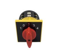 Interruptor giratorio de leva 5 posiciones LW6-2/D25Z Selector universal de cambio 5A Contacto plateado de dos polos 12 tornillos