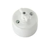 Interruptor giratorio de pared for luz de pared, interruptor de perilla de control de 2 vías for mejoras del hogar(Brown Switch)