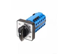 Interruptor giratorio ignífugo, 20 A, control de máquina de 6 pasos
