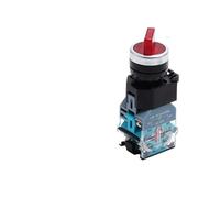 Interruptor giratorio LA38-11XD fijo con luz LED, 1NO/1NC, autoblocante, dos o tres posiciones, selección de 10 A, 24 V/220 V, 10 unidades(Red Light,BRASS CONTACT_THREE POSITION2NO_AC DC24V)
