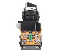 Interruptor giratorio LA38 20X3 22mm 10A Selector de 3 posiciones 2NO selectivo mantenido con mango largo para mando a distancia interruptor 22mm