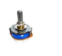 Interruptor giratorio SRRM433700 4 polos 3 posiciones SRRM342800 3 polos 4 posiciones amplificador interruptor de señal 20mm ciruela eje redondo(4 Pole 3 Position)