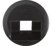 Hager nostalgia - Placa central para 1 toma eua negro