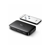 UGREEN HDMI Switch 3 Entradas a 1 Salida, Conmutador 3D 4K@30Hz, Ladron con Mando a Distancia Compatible con PS4 PS5 Xbox Chromecast DVD BLU-Ray Satélite PC TV Stick Box