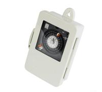 Interruptor Horario Carril DIN 30A para reserva 100h Interruptor | Ciclo diario 24h, 30A capacidad, mecánico para robusto, para ideal para automatización básica