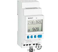 INTERRUPTOR HORARIO DIGITAL MODULAR SEMANAL 2 CANALES. PROGRAMABLE POR NFC
