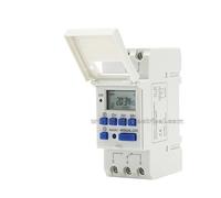 Interruptor horario digital programable de riel DIN AHC15A THC15A, 24 horas/semanal, 12 V/24 V, pantalla LCD, relé temporizador, 220/240 V(DC12V)