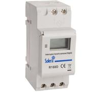 Interruptor horario semanal digital230VacSOLERA R168D