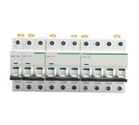 Interruptor IC65N disyuntor pequeño A9 interruptor de aire 1P 1P N 2P 3P 4P hogar tipo C sin fugas(3P,1A)