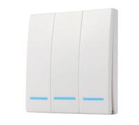 interruptor inalámbrico de la pared de 86m m con la tecnología de la radiofrecuencia 433MHz para los sistemas de iluminación del control del solo