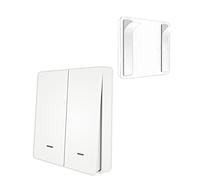 Interruptor inalámbrico MOES Tuya ZigBee, Interruptor Transmisor a Través de TUYA/Smart Life, Escenario de Automatización del hogar inteligente, 2 Gang