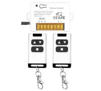 Interruptor Inalámbrico Motor AC 230V 240V 220V para Puerta Enrollable, Cortina Eléctrica, Cerradura, Bomba - Control Remoto Adelante/Atrás con 2 Emisores