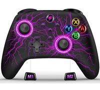 Interruptor inalámbrico Pro Controlador para Nintendo Switch Controller/Switch Lite/Switch OLED, Luz LED Multiplataforma Windows PC IOS Android Switch Gamepad Remoto con Cool RGB/Programable/Control de movimiento/Vibración/Turbo/Despertar