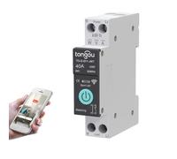 Interruptor inalámbrico Wifi Tuya, 1P 10A 16A 20A 25A 32A 40A 50A 63A DIY Interruptor inteligente TUYA/Smart Life APP Control remoto, Control de voz y temporizador, WiFi Smart Switch con medición