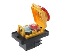 interruptor industrial KJD12 250V 4-Pin Start Stop No Volt Release Interruptor de botón pulsador NVR Común for máquinas de carpintería y metalurgia