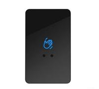 Interruptor infrarrojo sin contacto de 12 V/24 V con ajustes de retardo ajustables para soluciones prácticas de control de acceso de manos (negro, 115 x 70 mm)