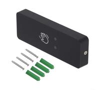 Interruptor infrarrojo sin contacto para control de acceso, rango de detección ajustable y retardo de tiempo, construido con materiales para mayor fiabilidad (negro, 115 x 40 mm)