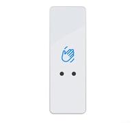 Interruptor infrarrojo sin contacto para un funcionamiento cómodo, rango de activación ajustable, retardo de tiempo personalizable y fiable (blanco 115 x 40 mm)