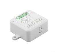 Interruptor inteligente con wifi mate, control remoto y control por voz para Alexa, AC 100-240 V 10 A, para automatización Smart Home, blanco (1 canal) (1 canal)