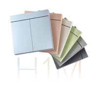 Interruptor inteligente de pared H1M Zigbee 3.0 Sin conexión a tierra, 3 botones, compatible con HomeKit