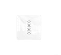 Interruptor inteligente de persiana enrollable, con panel táctil de vidrio templado 2.5D, control de voz y calibración, para control de cortina automatizado de eficiencia energética