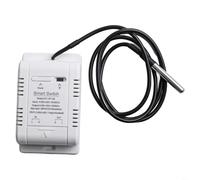 Interruptor inteligente de temperatura y humedad para eWeLink, relé WiFi de 20 A 3800 W con horario y registro de datos, control remoto mediante aplicación (A)
