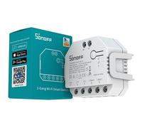 Interruptor inteligente inalámbrico 2 contactos 100-240V 10-15A Sonoff DIY-DU...