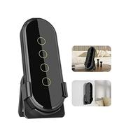 interruptor inteligente, Interruptor de escena inteligente TUYA ZigBee, Control remoto táctil, grupo, vidrio templado 2.5D, tres tipos operación, energía la batería(Nero)