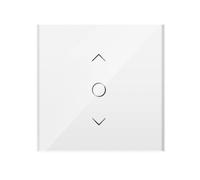 Meross Interruptor de Cortina Alexa, Interruptor de Persianas LED Inteligentes WiFi, Compatible con Apple HomeKit Siri, Alexa y Google Assistant, Necesita Cable Neutro, Upgrade Versión
