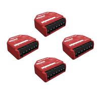 Interruptor inteligente Shelly 1PM Gen3 4ER Inalámbrico Wi-Fi y Bluetooth Rojo Pack 4