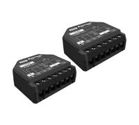 Interruptor inteligente Shelly 2PM Gen3 2P Wireless 2402 MHz WiFi Negro Pack 2 unidades