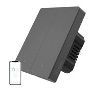 SONOFF Interruptor inalámbrico,interruptor de pared Wifi, interruptor inteligente compatible con Alexa y Google Home, (Fil neutro requerido), llaves físicas M5-2C-80