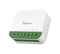 Interruptor inteligente Sonoff MINI-2GS WiFi Matter Doble Canal Compatible Apple Home Alexa Google
