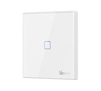 Interruptor inteligente Sonoff T2EU1C-RF RF 433 MHz Blanco Instalable en Pared Sin Cables