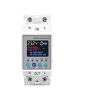 Interruptor inteligente TUYA WIFI 2P 63A 110V 2230V, temporizador con medidor de Kwh, protección contra fugas de corriente y voltaje.(NO WIFI TOMPD-63S)