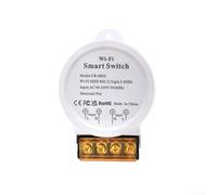 Interruptor inteligente WiFi 30 A con medición de corriente 90-250 V - para aplicación tuya mando a distancia y control por voz para dispositivos de alto rendimiento (blanco)