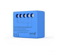 Interruptor inteligente, WiFi 6 mini interruptor controlador de relé inteligente, control remoto de dispositivos CA/CC, disyuntor para el hogar