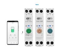 Interruptor inteligente WIFI, disyuntor, 63 A, 1P, medidor de potencia, monitoreo, temporizador, relé for hogar inteligente, control remoto inalámbrico.(ST-63T No metering,50A)