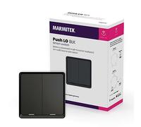 Interruptor Inteligente Zigbee - Marmitek Push LO BLK- Compatible con Home Assistant - MQTT - Botón Zigbee 3.0 - Switch de pared WiFi inteligente - Interruptores para encender sus luces Tuya - Negro