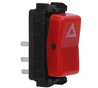 Interruptor Intermitente de Advertencia, Interruptor de Luz de Peligro 1248200110 ABS Metal Toque de Mano Cómodo para Accesorios de Automóvil
